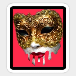 Dripping Mask Sticker